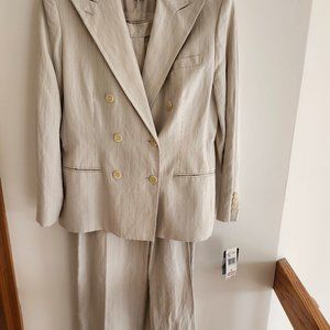 NEW with tags Ralph Lauren silk and linen pant suit